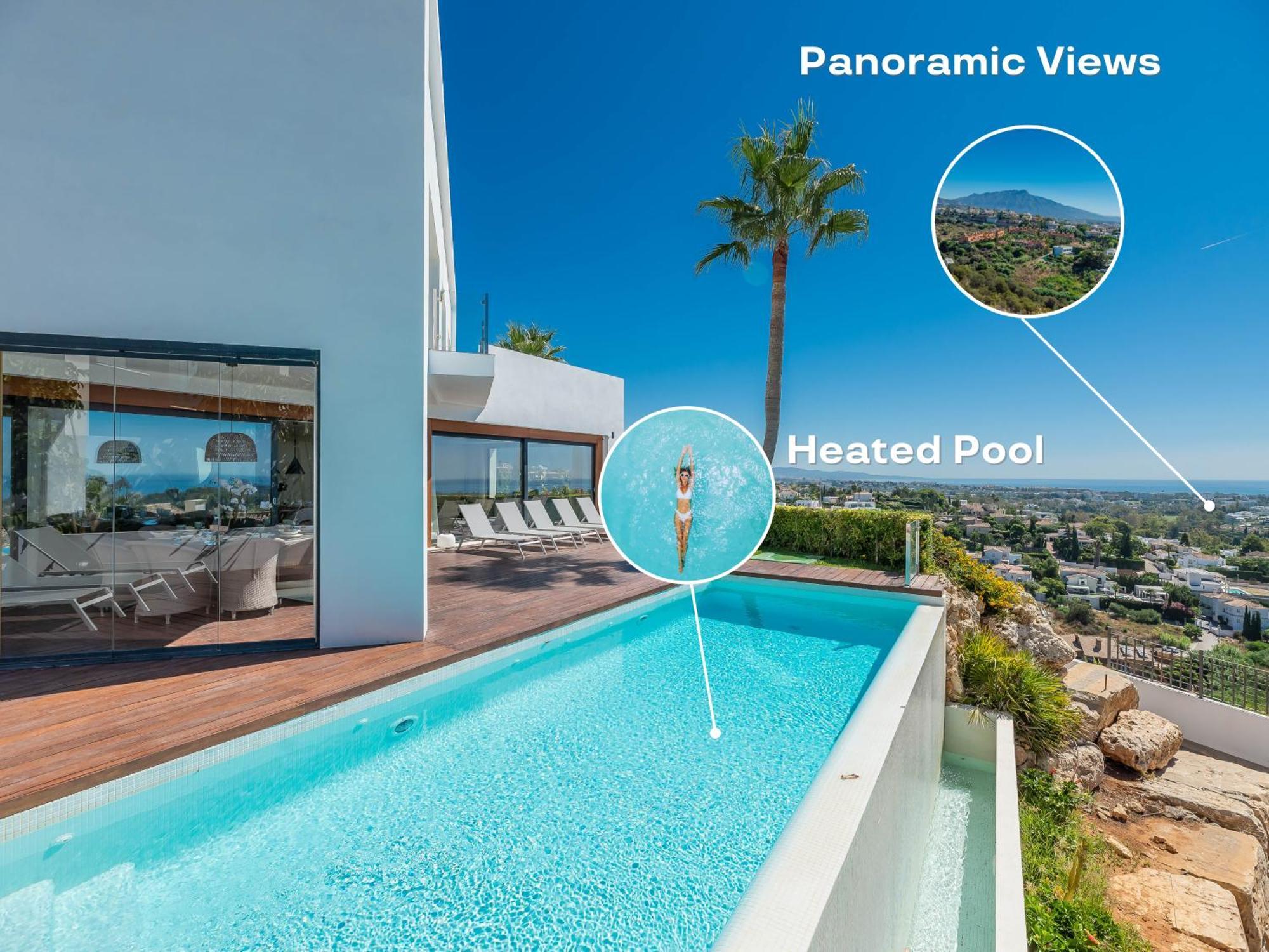 Vacation Marbella I Villa Paraiso The View, Infinity Heated Pool, Sea View, 24-7 Security, Golf Courses Estepona Ngoại thất bức ảnh